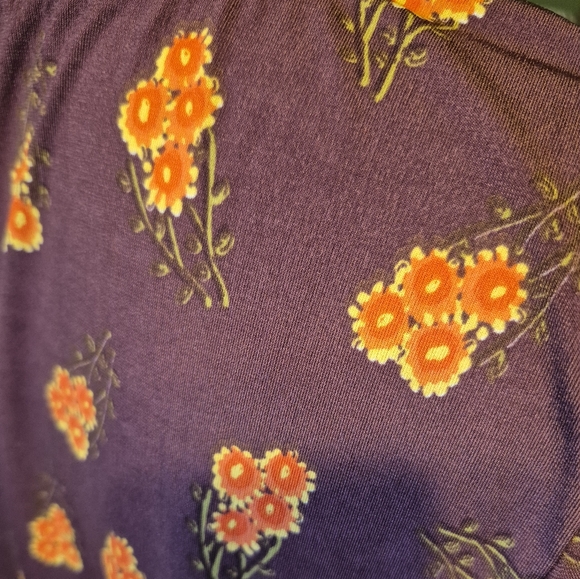 74. NATURAL LIFE Purple Boxy 3/4 Sleeve Tunic - Picture 3 of 6